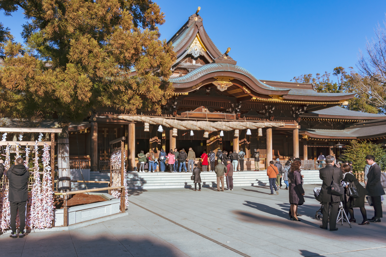 寒川神社で初詣